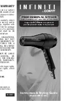 Предварительный просмотр 5 страницы Conair Infiniti INF151XC Instruction Manual