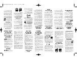 Preview for 2 page of Conair MN253WCSC Operating Instructions Manual