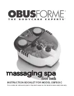 Preview for 8 page of Conair ObusForme OBFB51C Instruction Booklet