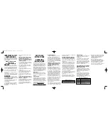 Preview for 1 page of Conair Satin Finish CS13CSC Instruction & Styling Manual