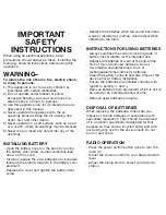 Preview for 3 page of Conair SR19C Instruction Manual