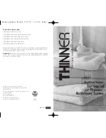 Conair THINNER TH100C Instructions For Use preview