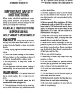 Preview for 2 page of Conair TT228C Instruction Manual