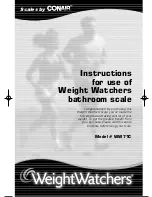 Preview for 8 page of Conair Weight Watchers WW71C Instructions For Use Manual