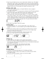 Preview for 10 page of Conair Weight Watchers WW71C Instructions For Use Manual