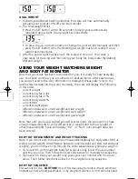 Preview for 12 page of Conair Weight Watchers WW71C Instructions For Use Manual