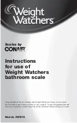 Preview for 1 page of Conair WW78 User Manual