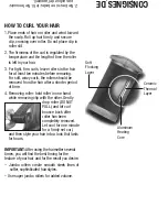 Preview for 5 page of Conair Xtreme instant heat CHV14JXRC Instruction & Styling Manual