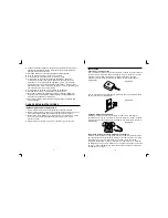 Preview for 5 page of Conairphone Metropolis SW2504 Owner'S Manual