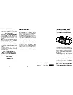 Conairphone TCR200 Owner'S Manual preview