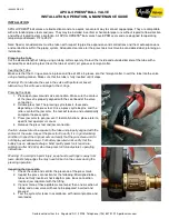 Preview for 1 page of Conbraco Industries APOLLOPRESS Installation, Operation, Maintenance Manual