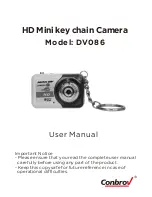 Conbro DV086 User Manual preview