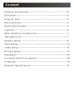 Preview for 3 page of Conbrov Super-Cam HD90 User Manual