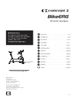 Preview for 2 page of concept 2 BikeErg Product Manual