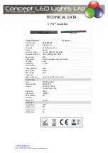 Concept LED Lights V-PIX Quad Bar User Manual предпросмотр