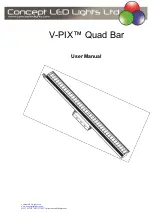 Preview for 3 page of Concept LED Lights V-PIX Quad Bar User Manual