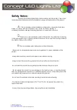 Preview for 4 page of Concept LED Lights V-PIX Quad Bar User Manual