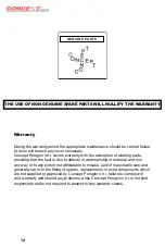 Preview for 14 page of Concept Perugini CT 110 Instruction Book