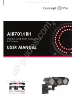 Предварительный просмотр 1 страницы Concept Pro AIR701/IRH User Manual