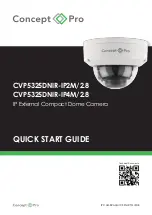 Preview for 1 page of Concept Pro CVP5325DNIR-IP2M/2.8 Quick Start Manual