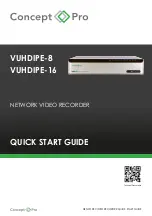 Concept Pro VUHDIPE-16 Quick Start Manual предпросмотр