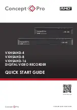 Concept Pro VXH5AHD-16 Quick Start Manual preview