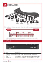 Предварительный просмотр 3 страницы Concept Pro VXH5AHDL-16 Quick Start Manual