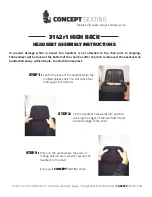 Предварительный просмотр 4 страницы Concept Seating 3142r1 HIGH BACK Assembly Instructions / Operating Manual