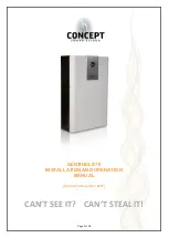 Concept Smoke Screen Sentinel S70 Installation And Operation Manual preview