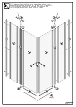 Preview for 3 page of Concept2 4-part corner entry with swing doors Assembly Instruction Manual