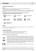 Предварительный просмотр 19 страницы Concept2 DV7410 Operating Instructions Manual