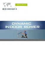 Concept2 Dynamic Indoor Rower User'S Product Manual предпросмотр