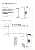 Preview for 14 page of Concept2 E+ Series Installation And Operator'S Manual