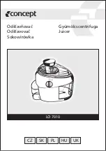 Preview for 1 page of Concept2 LO 7010 Manual