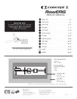 Preview for 2 page of Concept2 ROWERG Product Manual