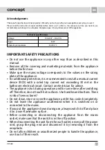 Preview for 33 page of Concept2 TITAN CARE VZ1440 Instruction Manual