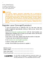 Preview for 2 page of conceptD 5 User Manual