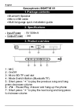 Preview for 2 page of Conceptronic BEATTIE 01 Quick Manual