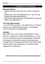 Preview for 5 page of Conceptronic BEATTIE 01 Quick Manual