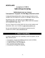 Preview for 1 page of Conceptronic C100S16 User Manual