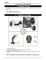 Preview for 2 page of Conceptronic CCARHOLDMOB Quick Manual