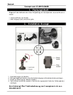 Preview for 3 page of Conceptronic CCARHOLDMOB Quick Manual