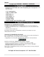 Preview for 3 page of Conceptronic CHD3DUB Quick Manual