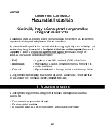 Предварительный просмотр 22 страницы Conceptronic CLLMTRAVCO User Manual