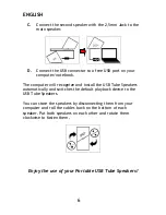 Preview for 6 page of Conceptronic CLLSPK20P User Manual