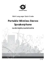 Preview for 1 page of Conceptronic CLLSPKP21BTB Multi Language Quick Manual