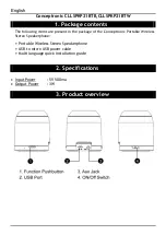 Preview for 2 page of Conceptronic CLLSPKP21BTB Multi Language Quick Manual