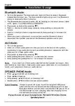 Preview for 3 page of Conceptronic CLLSPKP21BTB Multi Language Quick Manual