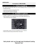 Preview for 6 page of Conceptronic CNBCOOLPAD Multi Language Quick Manual