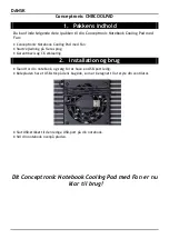 Preview for 7 page of Conceptronic CNBCOOLPAD Multi Language Quick Manual